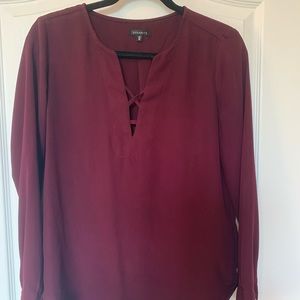 Burgundy Blouse